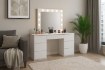 Chomik Косметический Туалетный Столик Белый С Зеркалом Led И 7 Ящиками, PHO2305 - Home Club, изображение 3