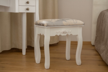 Chomik Табурет Vintage Белый 38 x 28 x 45 см, PHO8447 - Home Club