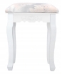 Chomik Табурет Вінтаж Білий 38 x 28 x 45 см, PHO8447 - Home Club, зображення 3