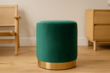 Chomik Круглый пуф 35 x 40 см, темно-зеленый, PHO3932 - Home Club