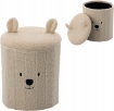 Chomik Складна Табуретка Зі Сховищем 28 x 28 x 34 См Світло-Бежева, PHO4250 - Home Club, зображення 8