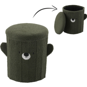 Chomik Складная табуретка с ящиком для хранения 28 x 28 x 34 см, зеленая, PHO4267 - Home Club