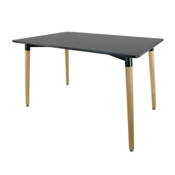 Chomik Прямоугольный Стол 120 x 80 x 74 см — Черный, FAT1149 - Home Club