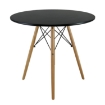 Chomik Круглий Стіл На Дерев'Яних Ножках - Чорний, FAT1187 - Home Club, зображення 6