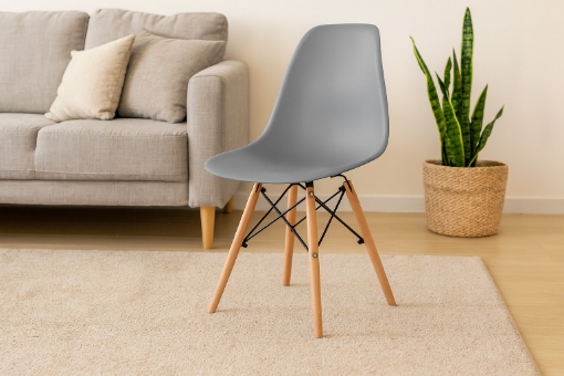 Chomik Современное Кресло На Деревянных Ножках - Серый, FAT7820 - Home Club