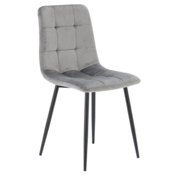 Chomik Современное Велюровое Стуле Серебряного Цвета, FAT2937 - Home Club