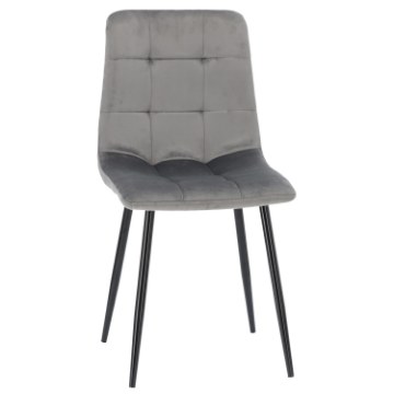 BackHome Living Современное Велюровое Стуле Серебряного Цвета, FAT2937 - Home Club