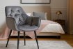 BackHome Living Велюровое Кресло Серебряного Цвета, FAT2975 - Home Club