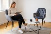 BackHome Living Велюровое Кресло Серебряного Цвета, FAT2975 - Home Club, изображение 4