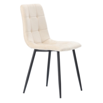 Chomik Современное Велюровое Кресло Бежевого Цвета, FAT2950 - Home Club