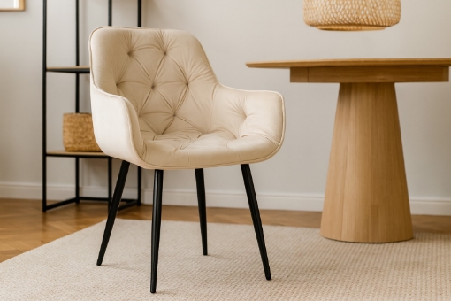 Chomik Беже Велюрове Крісло, FAT6567 - Home Club