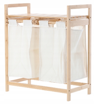 Chomik Бамбуковый Стенд С Двумя Корзинами 64x33x73 См, PHO6998 - Home Club