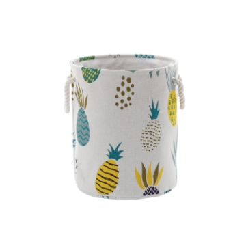Chomik Корзина для белья/игрушек 30 x 35 см, круглая, с ананасами, размер S, NIZ4892 - Home Club