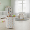 Chomik Корзина для белья/игрушек 35 x 37 см, круглая, с точками, размер L, NIZ4946 - Home Club, изображение 7