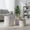 Chomik Корзина для белья/игрушек 25 x 30 см, круглая, с точками, размер S, NIZ4922 - Home Club, изображение 10