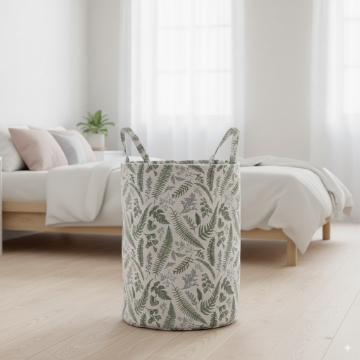 Chomik Корзина для белья/игрушек 30 x 42 см, круглая, с листьями, размер S, NIZ4953 - Home Club