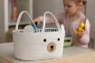 Chomik Організатор З Тваринкою З Ручками 35 x 25 x 21 См Білий Розмір L, NIZ5073 - Home Club, зображення 3