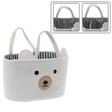 Chomik Организатор С Держателями В Виде Животного 32 x 22 x 20 См Белый Разм. S, NIZ5066 - Home Club