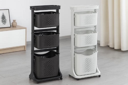 Chomik Пластиковый стеллаж с четырьмя корзинами, TIT-750 - Home Club