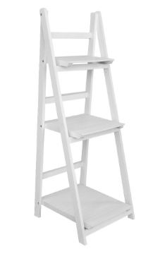 Chomik Белая лестничная полка с тремя полками 42 x 39 x 109 см, PHO8416 - Home Club