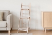 Chomik Стенд С Лестницей, Натуральный/Беленый, С 3 Полками, 42 x 39 x 109 см, PHO8423 - Home Club, изображение 3