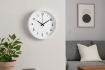 Chomik Круглий Настінний Годинник 22 x 22 x 3,8 См Білий/Чорний, ZEG4627 - Home Club, зображення 2