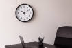 Chomik Круглий Настінний Годинник 22 x 22 x 3,8 См Білий/Чорний, ZEG4627 - Home Club, зображення 5