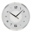 Chomik Настенные Часы Круглые 30,5 x 30,5 x 4,3 См Белые С Серебряной Рамкой, ZEG4672 - Home Club, изображение 2