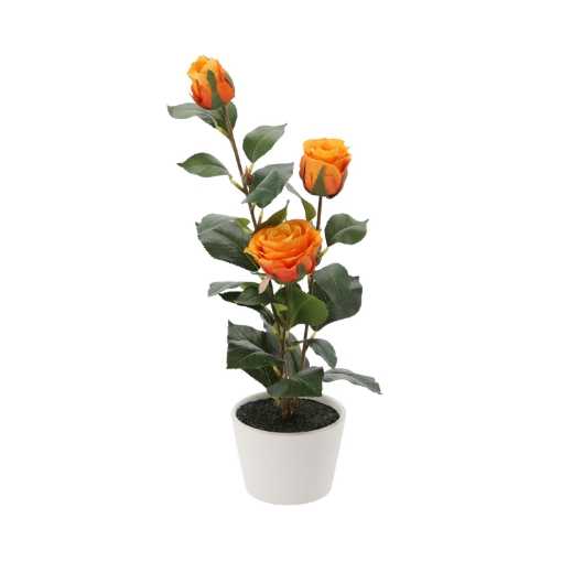 Chomik Штучна Рослина - Чайна Троянда В Горщику 47,5 См, HID3351 - Home Club