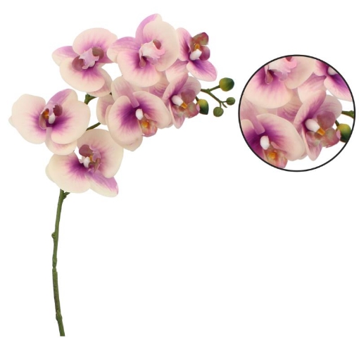 Chomik Искусственная ветка - орхидея 82 см, розово-белая, HID3650 - Home Club