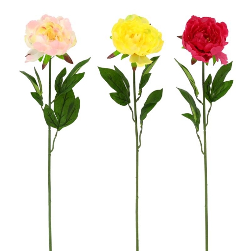 Chomik Искусственная ветка - пион 65 см, разноцветная, HID3024 - Home Club