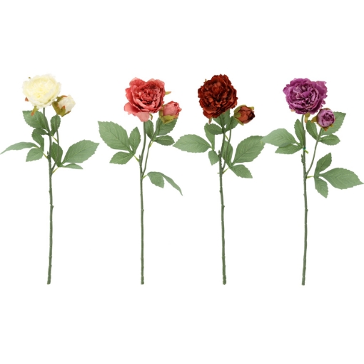 Chomik Штучна Гілка - Певіонка З Двома Квітами 62 См, Комбіновані Кольори, HID4021 - Home Club