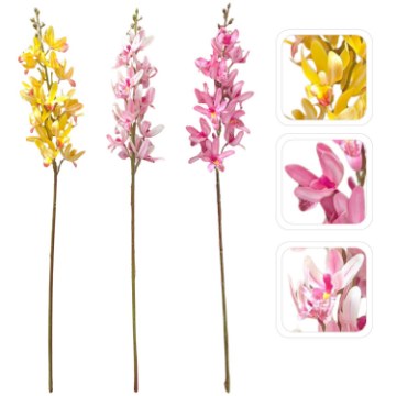 Chomik Искусственная ветка - орхидея Cymbidium, разноцветная, HID3399 - Home Club
