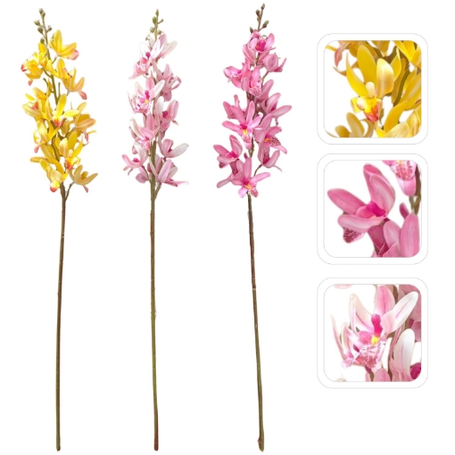 Chomik Штучна Гілка - Орхея Cymbidium Мікс Кольорів, HID3399 - Home Club