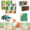 Chomik Двусторонняя образовательная коврик 180x200x1 см, складная, с изображением животных и деревьев + сумка, KID4350 - Home Club, изображение 5