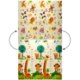 BackHome Living Двусторонняя образовательная коврик 180x200x1 см, складная, с изображением животных и цифр + сумка, KID4367 - Home Club