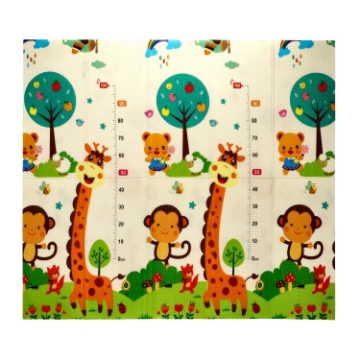 Chomik Двусторонняя образовательная коврик 180x200x1 см, складная, с изображением животных и цифр + сумка, KID4367 - Home Club