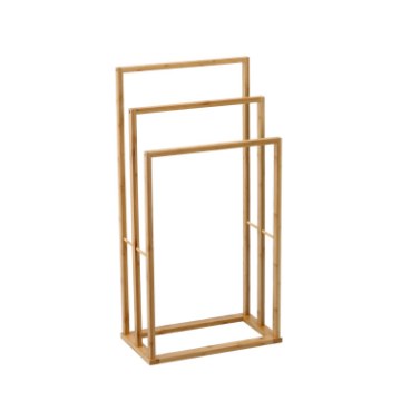 Chomik Стойка Для Полотенец Бамбуковая 3 Уровня 42 x 24 x 82 См, MUT6552 - Home Club