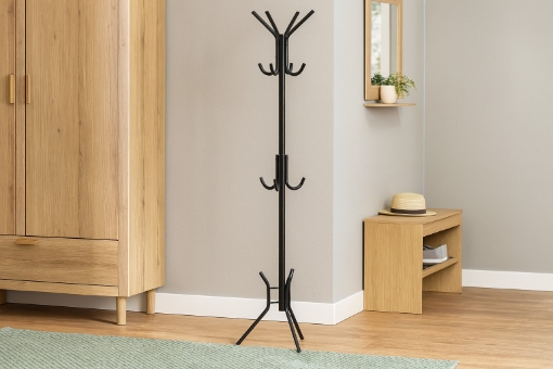 Chomik Стоячий Вішалка Omer 178 См Чорний, LOF5363 - Home Club