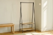 Chomik Стоячий Вешалка С 2 Полочками 80 x 40 x 160 См, LOF1166 - Home Club