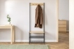Chomik Стоячий Вешалка С 3 Полочками 60 x 40 x 175 См, LOF1173 - Home Club, изображение 4