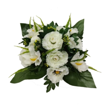 Chomik Искусственный букет из пионов, размер 25 x 32 x 32 см, разноцветный, HID2935 - Home Club