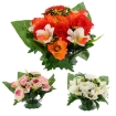 Chomik Искусственный букет из пионов, размер 25 x 32 x 32 см, разноцветный, HID2935 - Home Club, изображение 4