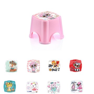 Hobby Life Маленький табурет с мотивом, высота 20,5 см, HOB081401 - Home Club
