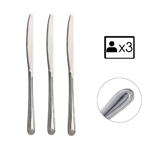 Chomik Набор из 3 ножей «Наталья», STA7301 - Home Club