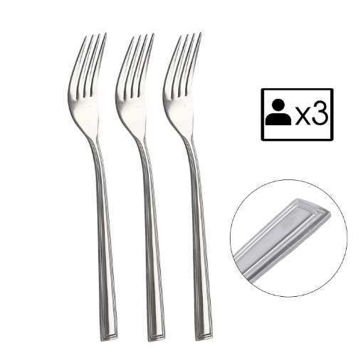 Chomik 3 Шт. Вилки Milano, STA7523 - Home Club