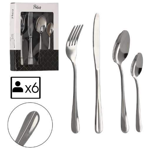 Chomik Набор столовых приборов Paris, 24 предмета, STA2135 - Home Club
