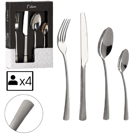 Chomik Набор столовых приборов Turin, 16 предметов, STA9349 - Home Club
