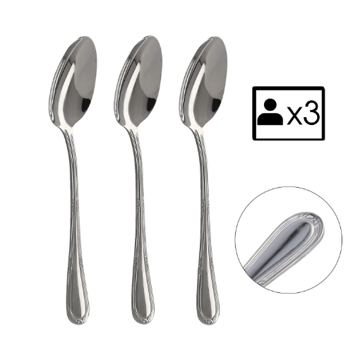 Chomik Набор из 3 столовых ложек «Наталья», STA7325 - Home Club