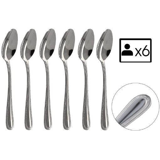 Chomik Набор из 6 чайных ложек «Наталья», STA7332 - Home Club